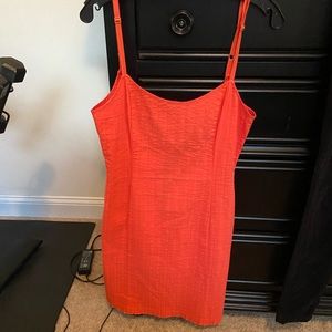 Vguc size medium Benetton orange dress.